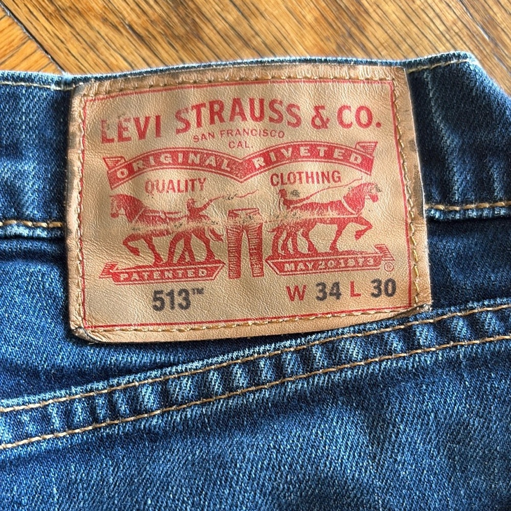 Levi's Men's Straight Leg Blue Jeans Vintage Wash W34 L30 - Picture 6 of 6